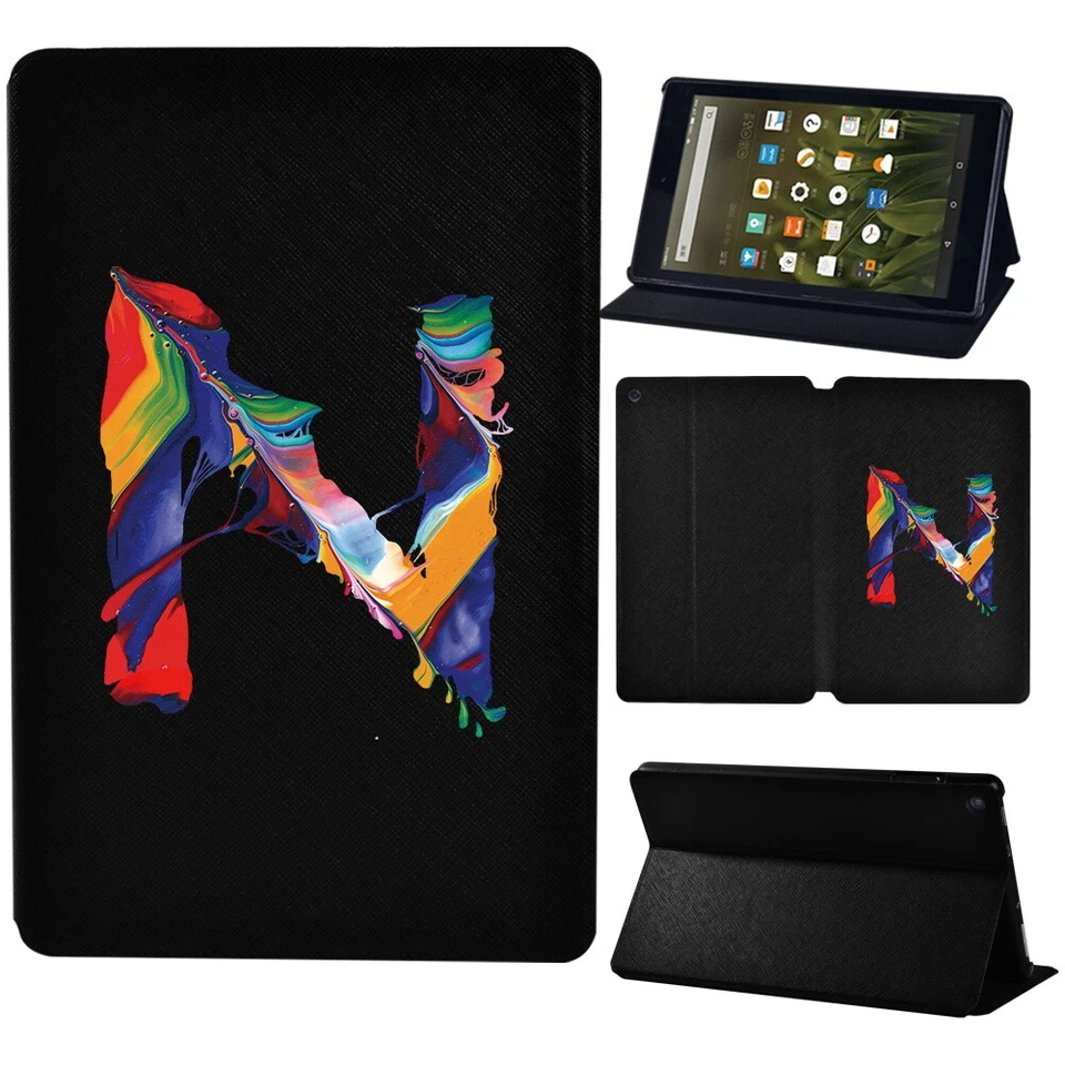 Painting Leather tablet Stand Cover Case For Amazon Fire 7/HD 8/8 Plus/HD 10+Pen - Image 4 of 4