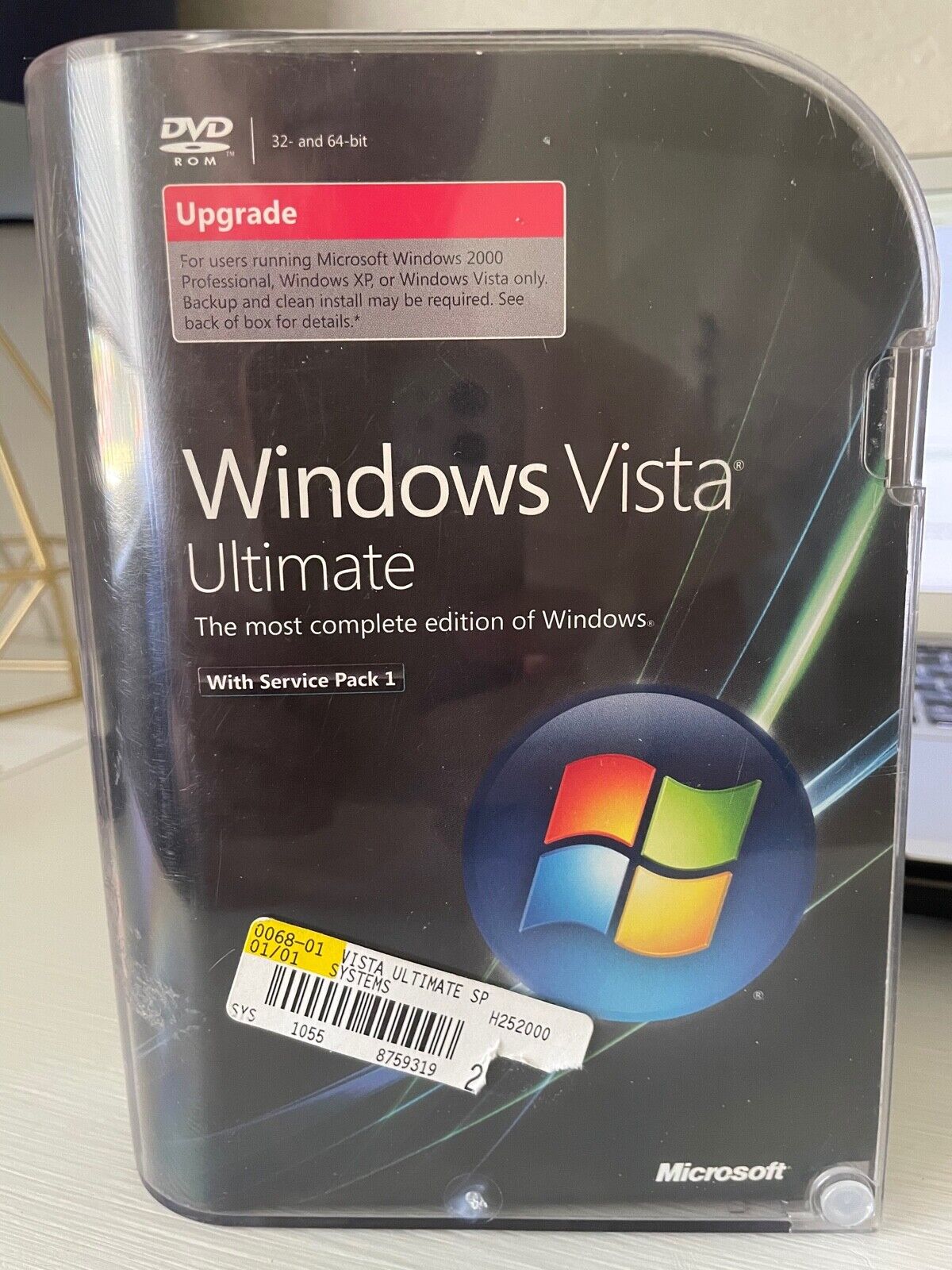 Microsoft Windows Vista Ultimate Upgrade 32 & 64 bit