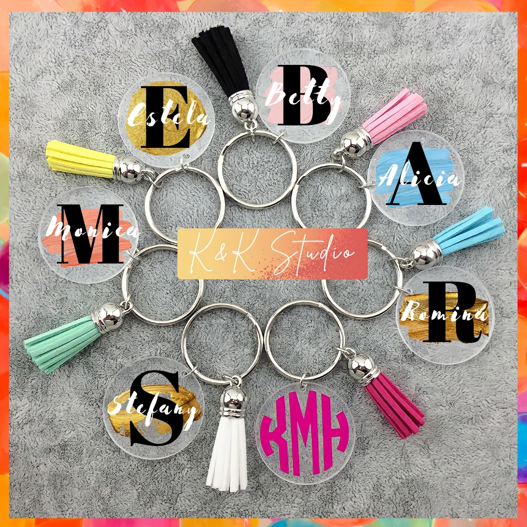 Acrylic charm shop personalized