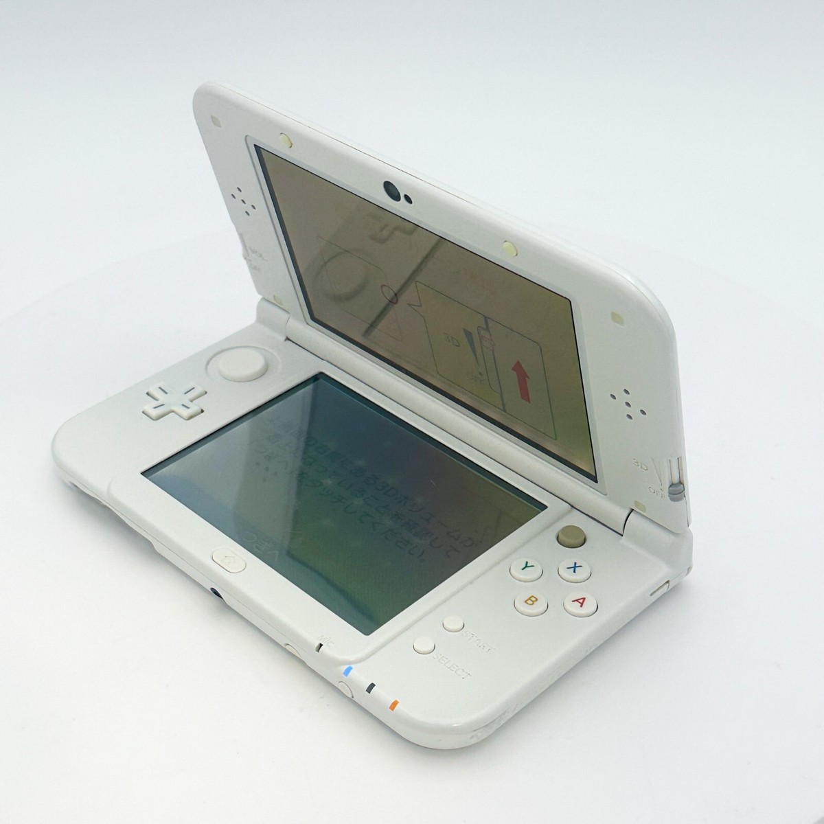 New Nintendo 3DS XL LL Pearl White Console Japanese ver Good