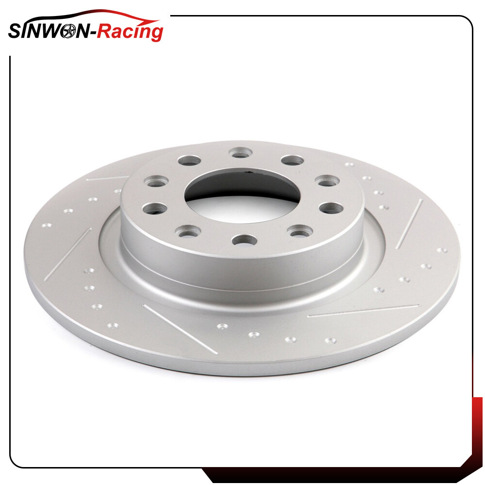 Front And Rear Brake Discs Rotors Drilled Slotted Kit Fits 2013 - 15 ...