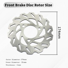 Set Of 3 Brake Rotors For Honda TRX450R & TRX450ER ATV (2004-2014) - Front & Rear