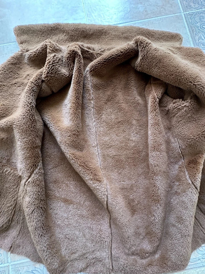 Chaqueta reversible Brandon Thomas piel sintética gamuza bolsillos marrón informal talla M Foto 4 de 4