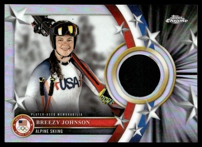2026 Topps Chrome Olympics 1Clr Relic Breexzy Johnson #USM-BJ