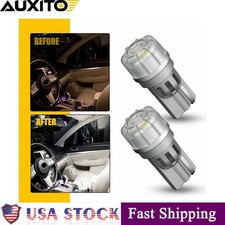 2 Pcs AUXITO White Led Light Bulbs 192 168 194 W5w 2825 158 12V T10 3-Smd 3020