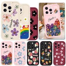 Sweet Flower Case Personalised TPU Phone Cover For iPhone 16 Pro Max 15 12 14 17