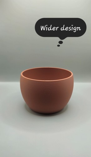 Modern Round Plant Pot: Homemade Plastic Planter, Minimalist Home Decor - Picture 10 of 14