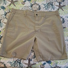 St. John's Bay Men's Big & Tall Chino Shorts Beige Cotton Summer