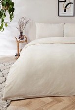 Linen Cotton Blend Duvet Set, NATURAL COLOR, KING SIZE