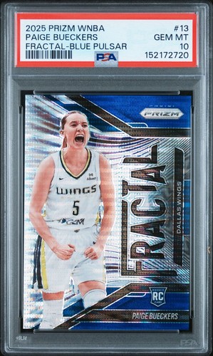 Paige Bueckers [Blue] #13 2025 Panini Prizm WNBA Fractal card