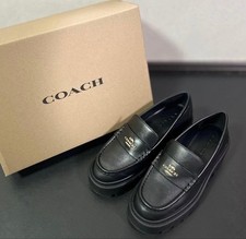 Coach, Loafer, platform, Black, Logo, Women  s, Comfort shoes, good condition