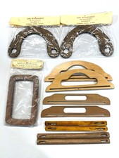 Purse Handles Mixed Lot of Wooden Handles Vintage New