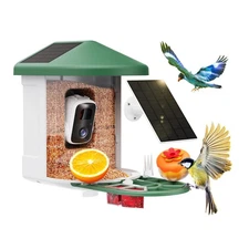 Bird Feeder with Camera with AI Identify Birds Species Solar Panel, Smart Bir...