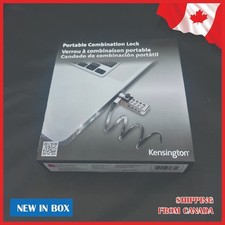 Kensington Slim NanoSaver Cable Lock - Resettable - 4-digit - New in Box 