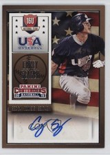 2015 Panini Contenders USA Baseball Ticket Corey Seager #1 Auto 3c2