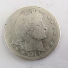 1914 S Barber Silver Quarter