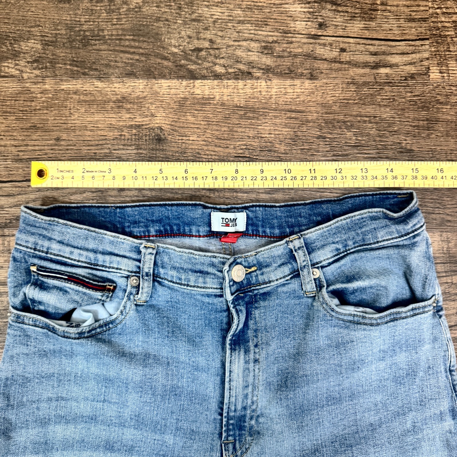 Vintage 90s Tommy Hilfiger Flag Jeans Women's 8 W29 Mid Relaxed Bootcut Casual thumbnail 3