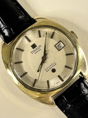 TISSOT Seastar Automatic Men s Vintage 1970 s Date Dress Watch - 44585-3X