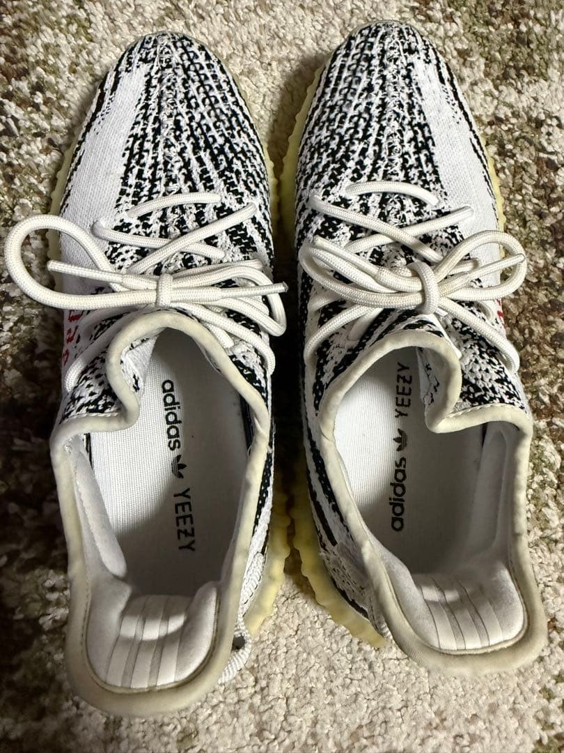 adidas Yeezy Boost 350 V2 Zebra White/Black 27.5cm Used