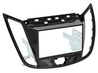 Autoradioblende Einbaurahmen Schwarz GläNzend FüR Ford C-Max 2 DXA Doppel-Din