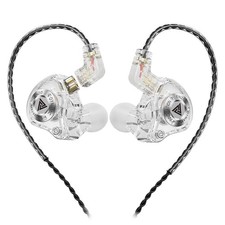Wired Gaming Headphones IEM Earphones with 1DD，QKZ ENZO PRO in Ear WHITE 