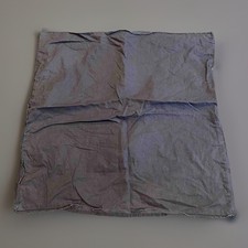 1 HEARTH HAND Solid Gray Linen Blend EURO Sham Frayed Edge