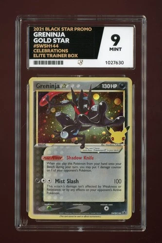 Pokémon TCG - Greninja Gold Star SWSH144 Celebrations - Ace 9 Mint Ref408