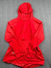 Under Armour Men's Red Pullover Hoodie Rain Jacket Windbreaker 1/2 Zip Medium