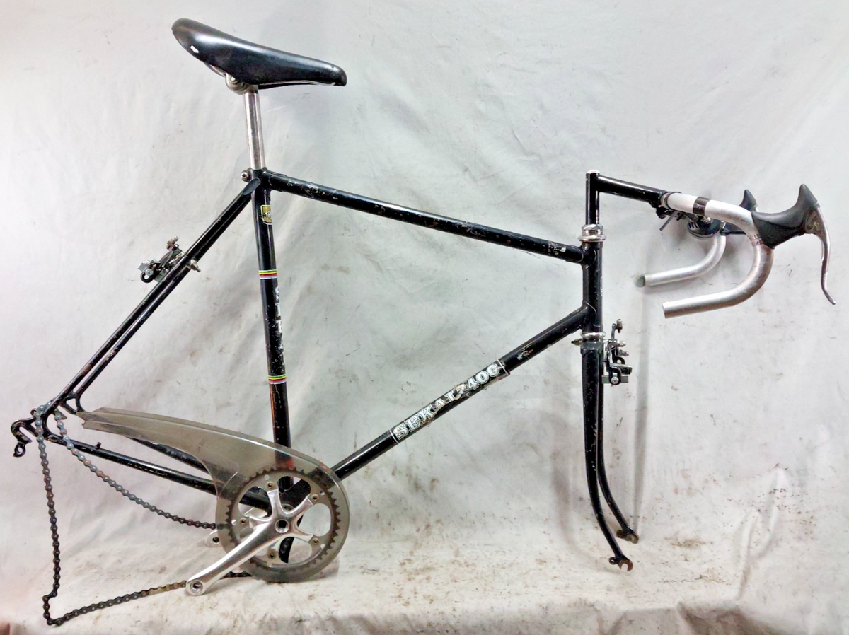 1980 Sekai 2400 Touring Road Bike Frame Set 57cm Medium Tange
