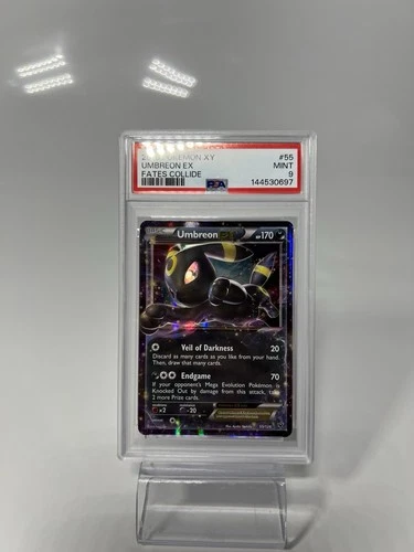 2016 POKEMON XY FATES COLLIDE #55 UMBREON EX PSA 9