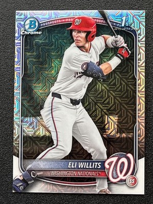 2025 Bowman Draft Chrome Eli Willits  Prospect Mega Box Mojo #BDC-1 Nationals