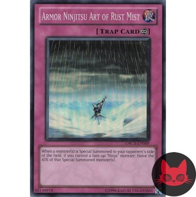 Yugioh Rüstung Ninjitsu Art of Rust Mist ORCS-DE069 Super Rare LP