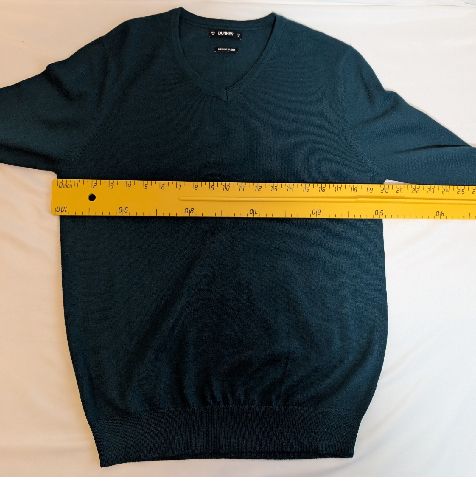Unisex Dunnes Merino Blend Knitted Teal  Jumper UK Mens S/Ladies 10-12 image 6