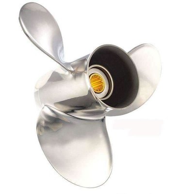 STAINLESS STEEL PROPELLER FITS 6 - 15 HP MARINER 2 Stroke 8 Spline 15 1986-2006