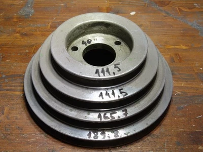 Riemenscheibe Alu 4-stufig Drehbank Bohrmaschine Fräsmaschine 111x141x166x182 - Bild 1 von 4