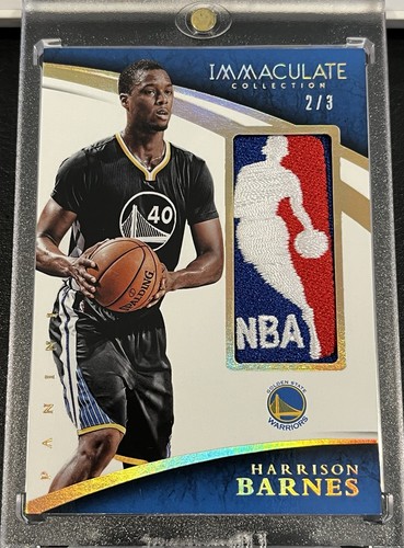 2014-15 Harrison Barnes Golden State Warriors Immaculate Game Worn Logoman #/3