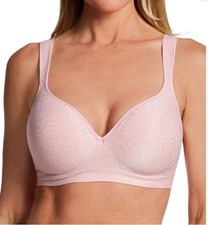 Bali Women's Comfort Revolution Wirefree Bra 3463 Pink Swirl - 36D NWT 1031