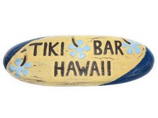 Tiki Bar, Hawaii Rustic Surf Sign 20" - Surfing Wall Accents bds1206050