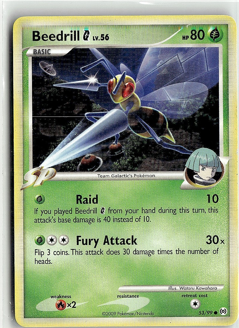 2009 Platinum - Arceus Beedrill G Basic/Common #53