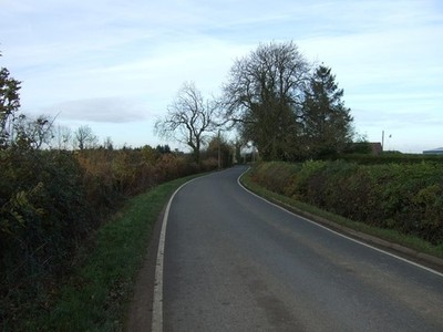 Foto 6x4 Bumble Bee Lane in der Nähe von Highland Farm Sharnford Blick nach Norden. c2016