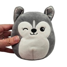 Squishmallows 5  Heidi Gray Husky Dog