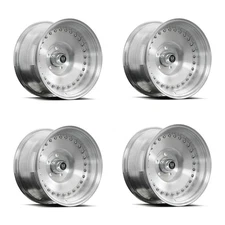 Set 4 15" Center Line Auto Drag 2.0 Brushed 15x7 Wheels 5x4.5 -06mm Rims