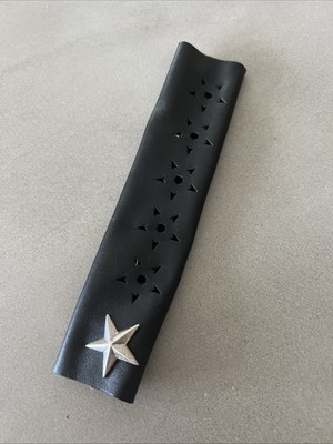 Hair Glove Pony Tail Holder For Bikers Leather