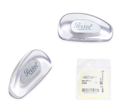 Persol Nose Pads for Sunglasses Eyeglasses Clear Silver Tone Replacement Genuine