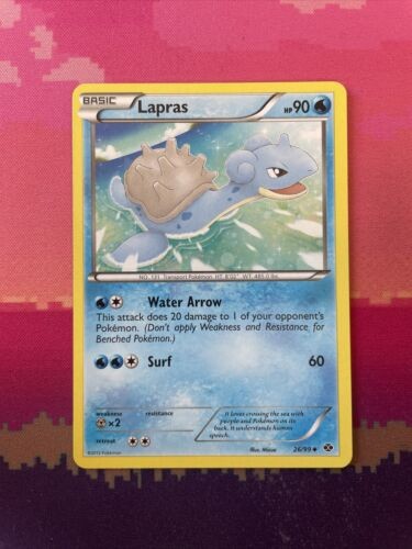 Pokemon Card Lapras Next Destinies Uncommon 26/99 Near Mint