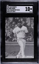 1962 Barry Bonds Serial # /63 2004 Stats Black & White SGC 10 Flawless POP 1