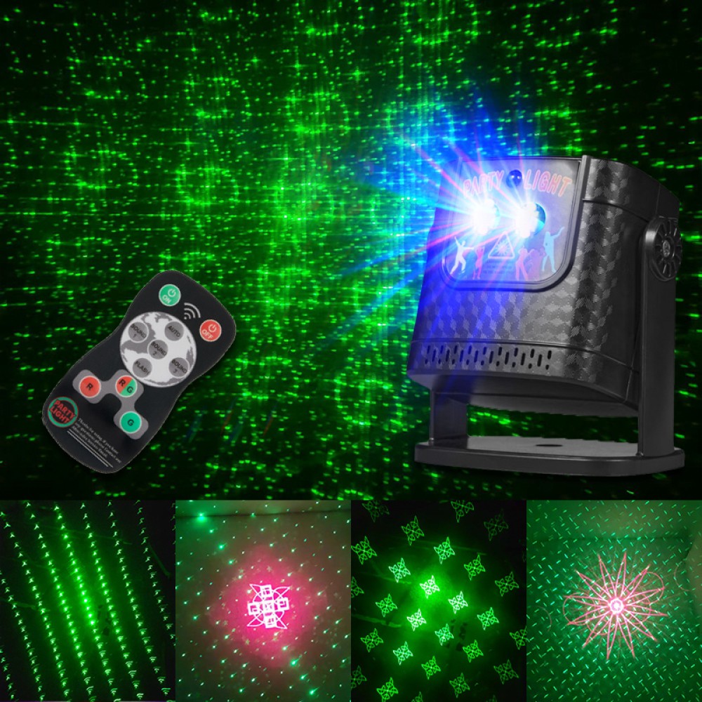 60Pattern Laser Projector LED Stage Light RGB Disco DJ KTV Show Party Lighting