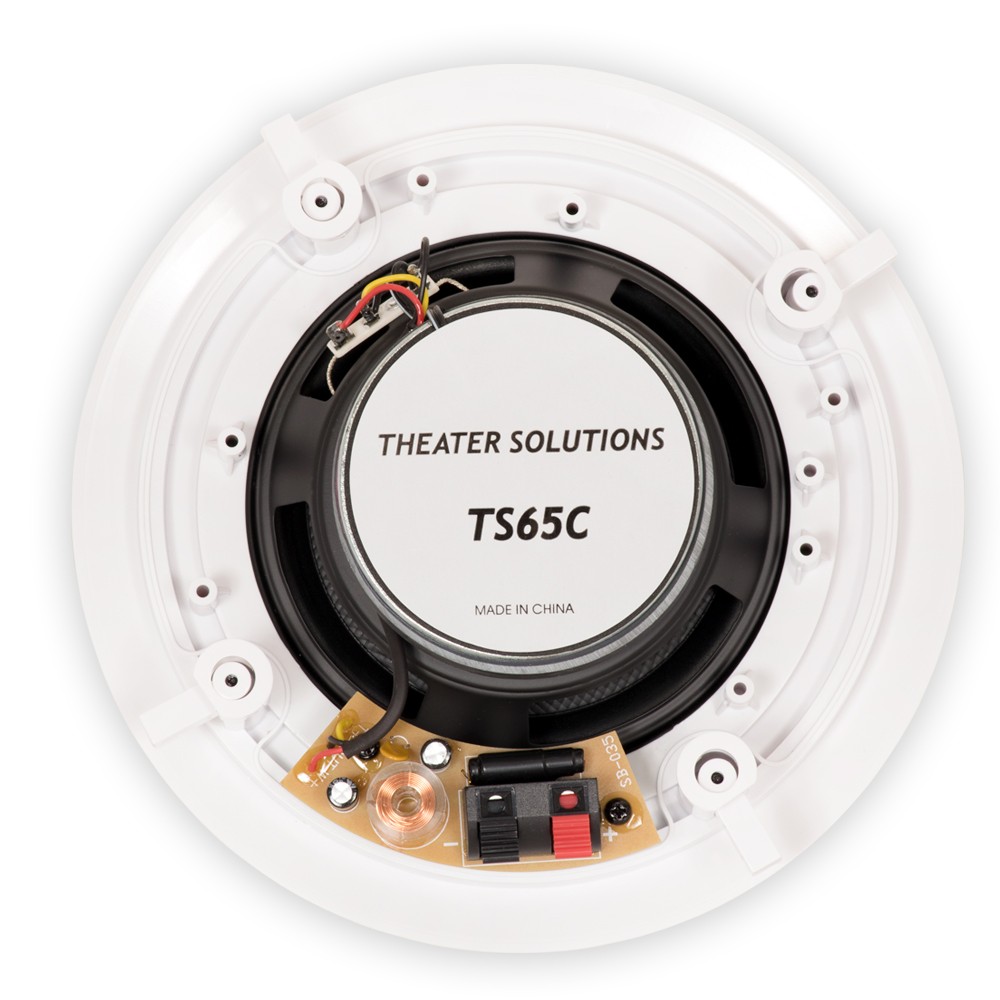 Theater Solutions TS65C Flush Mount Speakers with 6.5" Woofers Ceiling 2 Pairs