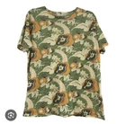 DRIES VAN NOTEN MULTICOLOR ABSTRACT PRINTED T-SHIRT  size SMALL
