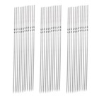 50 Pcs Skewer Sticks Stainless Steel Bbq Meat Skewers Fork Barbecue Reusable